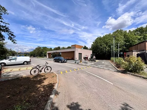 Starbucks fans can get their coffee fixed via drive thru at the retail park