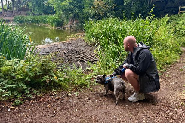 David Leatherbarrow at Moss Side lake near Persimmon Homes Poppy Fields estate in Maghull. 