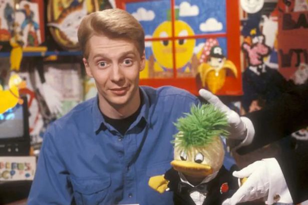 Andy Crane pictured with puppet