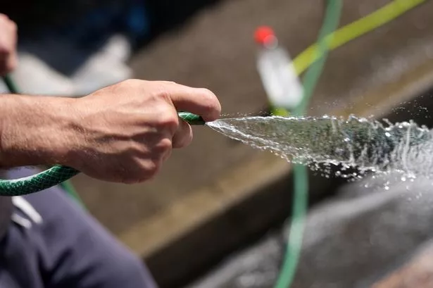 Hosepipe being used 