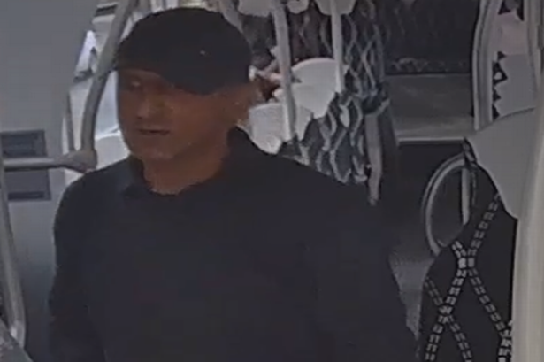 Police would like to speak to this man after a Birmingham bus driver was assaulted 