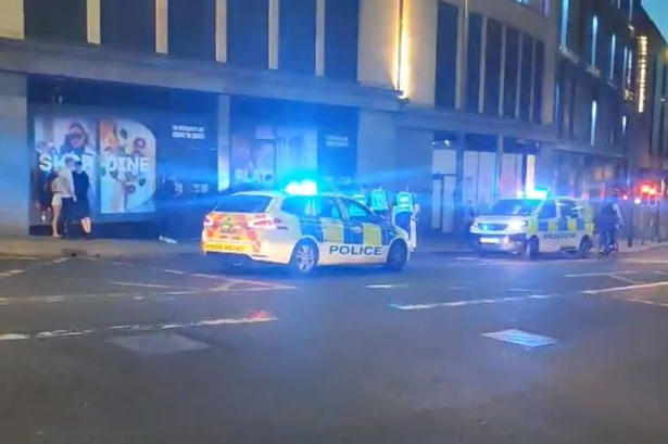 Police raced to the scene in Edinburgh city centre. 