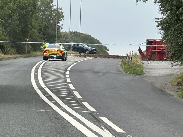 Emergency services are at the scene and the road has been closed