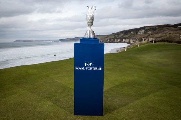 A picture of the Claret Jug at Royal Portrush ahead of the 153rd Open