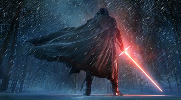 A scene from Star Wars Episode 7: The Force Awakens