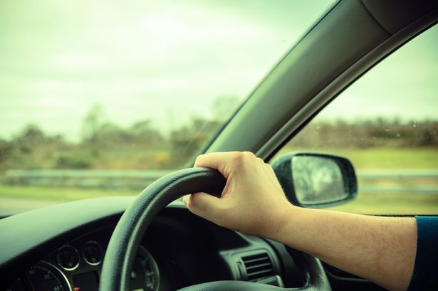 A man driving
