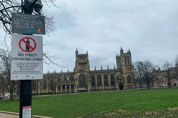 The 'no street drinking' signs in areas such as College Green were never enforced by council officers
