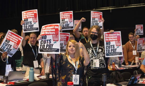 Unite delegates at the union's policy conference gave a massive thumbs down to Birmingham's Labour council and the Government