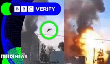 BBC Verify Live: Ukraine city strike caught on dashcam, and Mali militants attack town