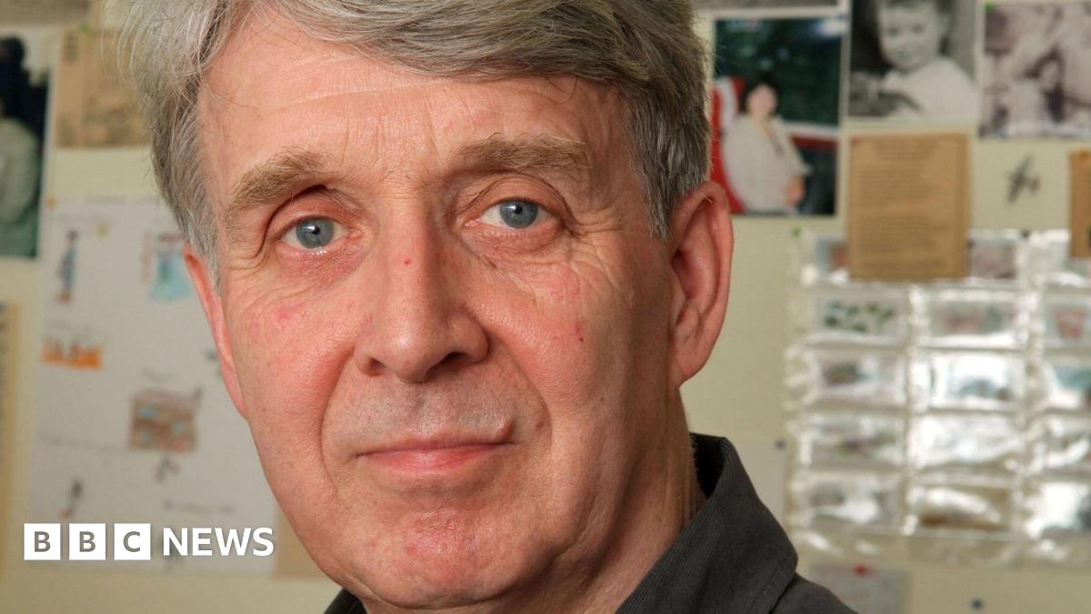 Portrait of Allan Ahlberg staring directly at the camera. He has blue eyes and grey hair.
