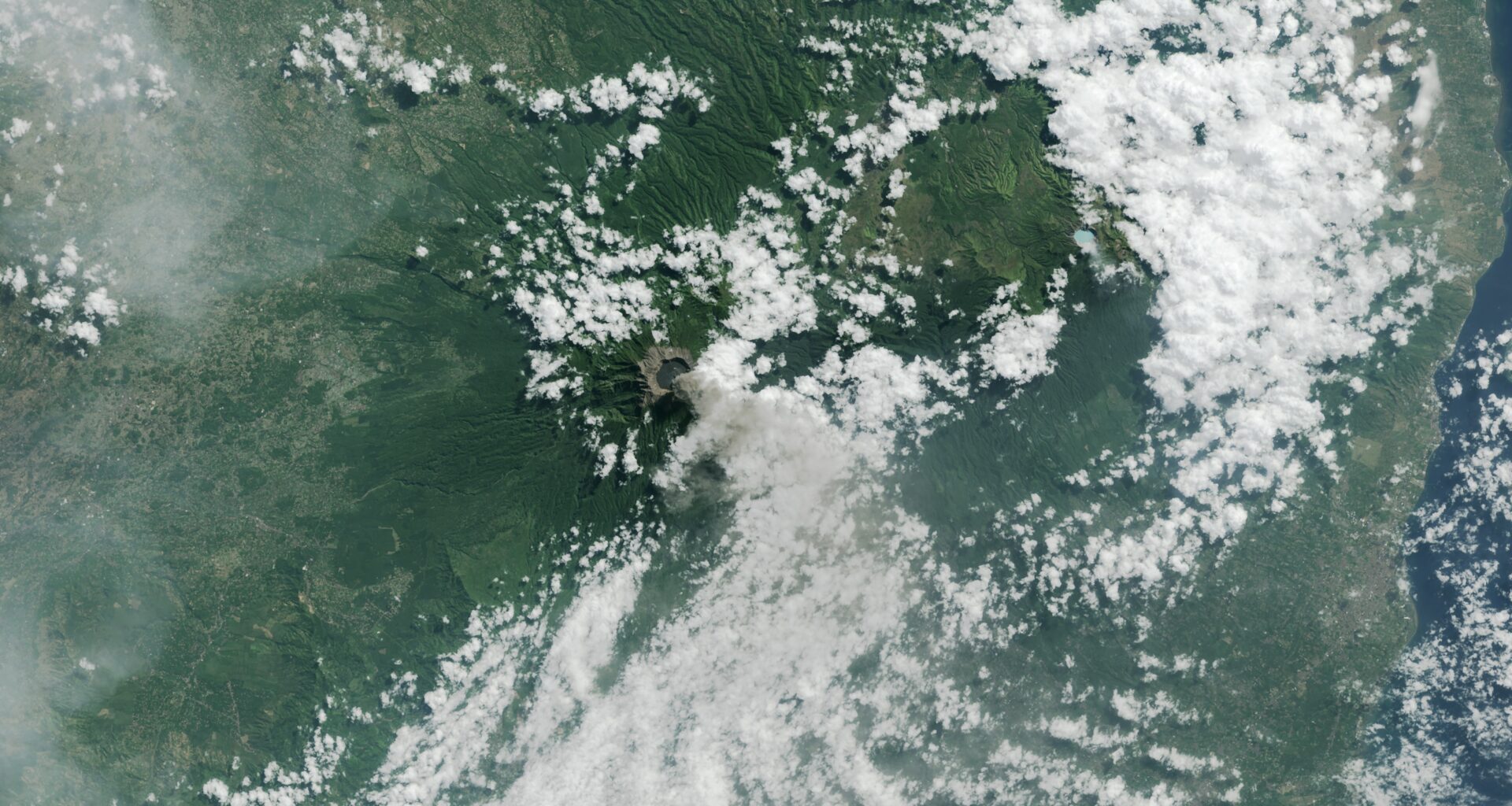 Cloud cover image taken above earth