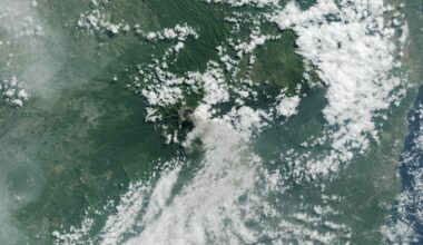 Cloud cover image taken above earth