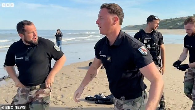 French police are prevented by law from intervening once a boat is in the water