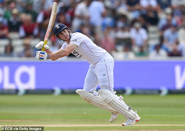 An in-form Brook advanced down the pitch to counter India's seamers, disrupting their lengths