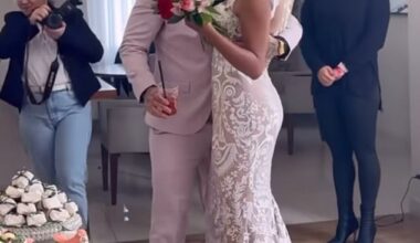 Sex offender Stephen Bear, 35, has married his Brazilian girlfriend Miami, 18, and shared cringeworthy posts of the ceremony - a year after his prison stint