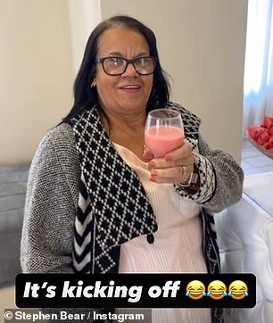 The guests enjoyed drinks