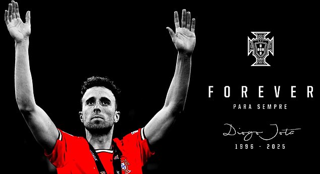 Portugal released a moving tribute video for Diogo Jota after the Liverpool star's tragic death