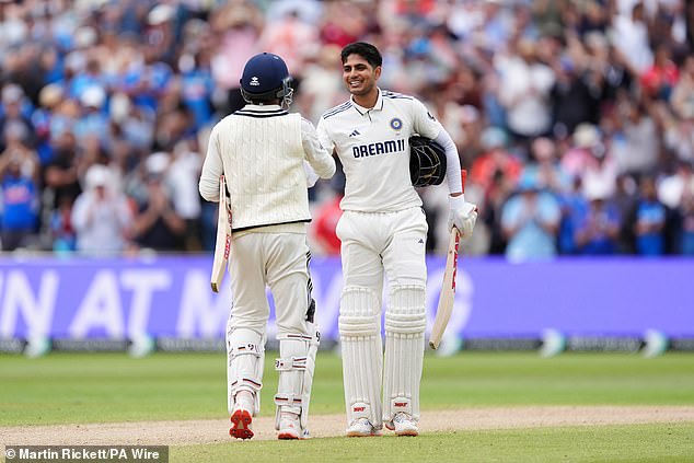 India declared at 427–6, setting England a whopping target of 608 from around 108 overs