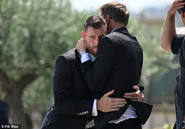 Family and friends gathered for the funeral service held at Igreja Matriz de Gondomar in the town of Gondomar near Porto