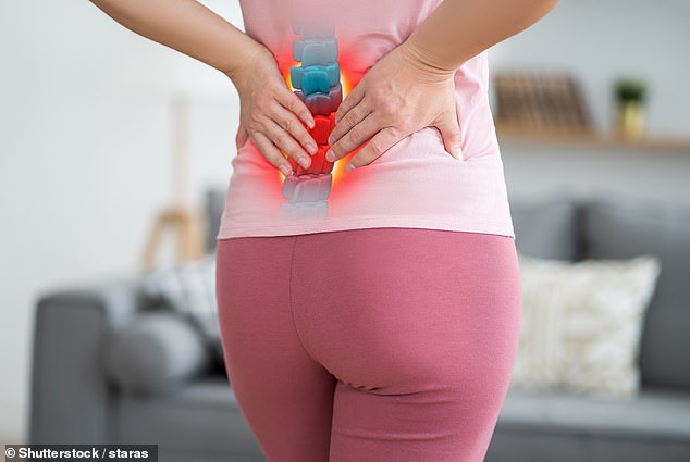 Osteoporosis affects around 3.5million people in the UK and causes bones to thin and weaken, leading to fractures (stock image)
