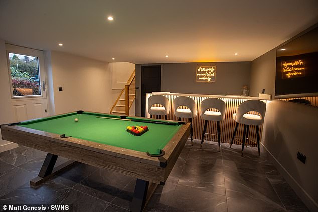 The home includes pool tables and a hot tub. Airbnb said it had looked in to the situation and found the booking had been made through a third party, with no reservations made for the property on its platform