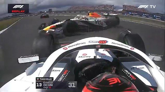 Liam Lawson was the first to limp back to the garage on the opening lap, having collided with Esteban Ocon