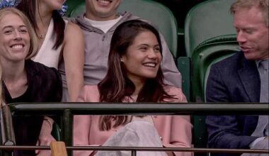 Emma Raducanu was in the crowd as Carlos Alcaraz progressed to the quarter-finals