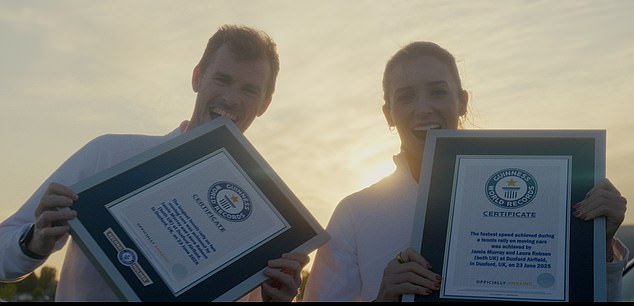 Murray and Laura Robson earned a new claim to fame by breaking a world record together