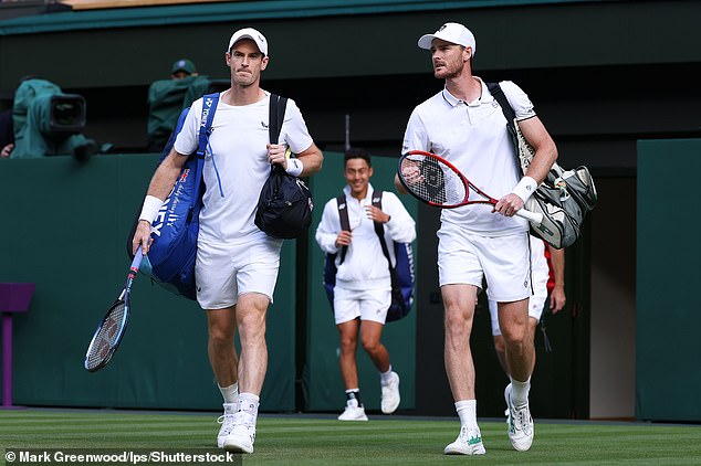Murray played alongside his brother last year in what was his final Wimbledon match