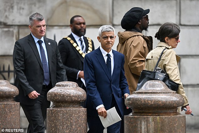 London Mayor Sir Sadiq Khan was among those in attendance at the memorial event