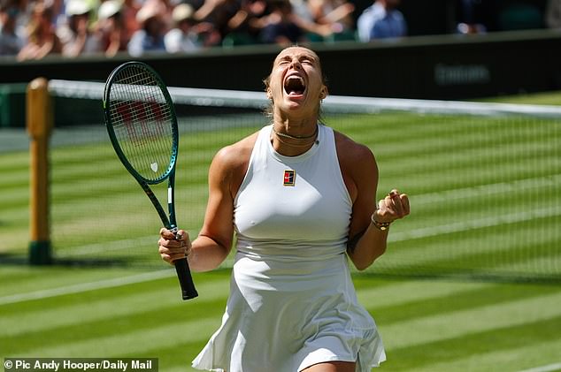 Aryna Sabalenka battled back to beat Laura Siegemund to reach the Wimbledon semi-finals