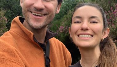 Elliot Godfrey, from Waddesdon in Buckinghamshire, suddenly began experiencing migraines in March following a family holiday in Mexico. Pictured, with wife Jess
