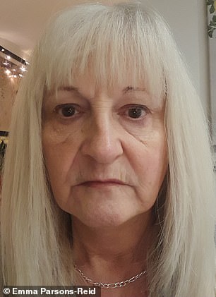 Emma Parsons-Reid aged 55 when she gave up smoking