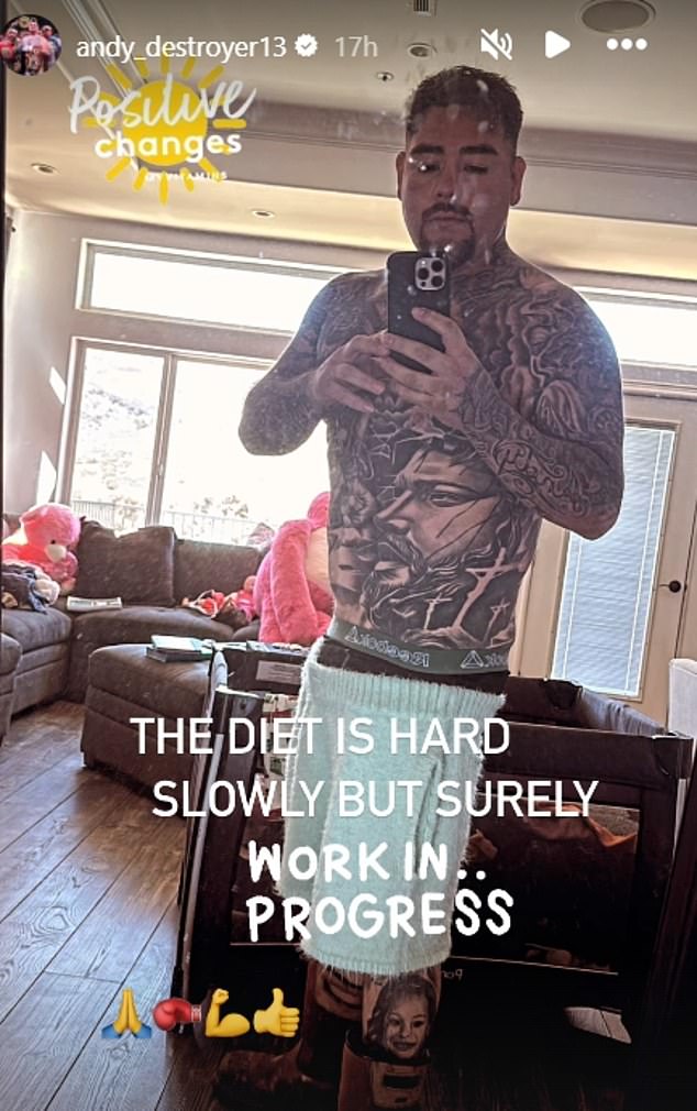 Andy Ruiz Jnr has shown off his remarkable body transformation to his 1.8m followers