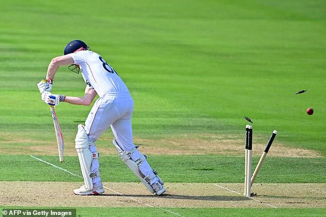 Harry Brook was dismissed by a corking delivery from Jasprit Bumrah on day one at Lord's