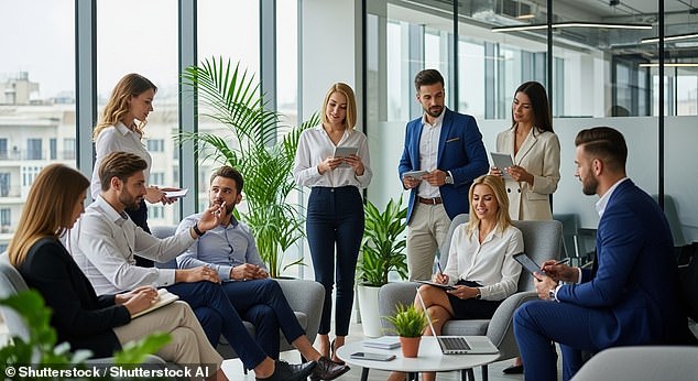 Multiple companies have laid off thousands of employees to implement new tech - this image was generated by AI software