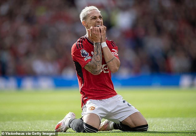 United signed Antony for £86m thre seasons ago but he has hugely disappointed at the club