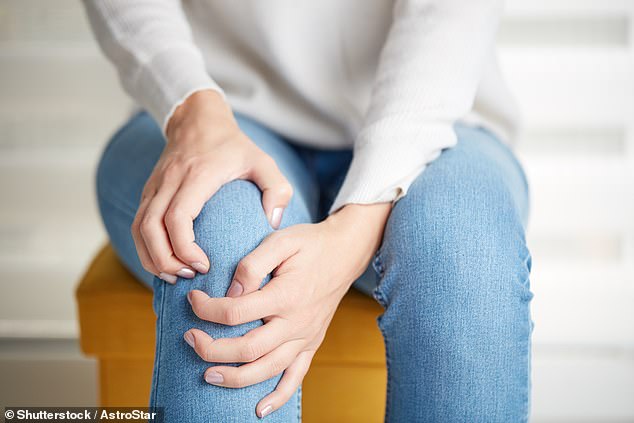 Low vitamin D has been associated with weak, brittle bones. However, increasing levels of the vitamin can help the body absorb calcium more effectively, strengthening bones (stock image)