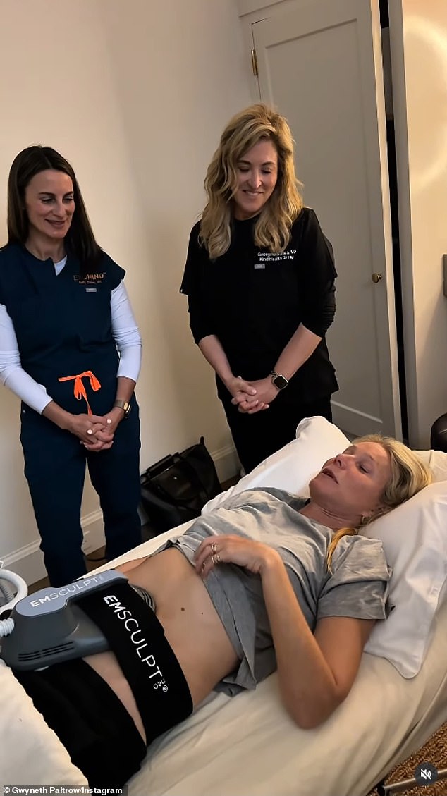 On June 23, the empty nester revealed she 'recently discovered' fat-burning, muscle-building EMSculpt Neo treatments