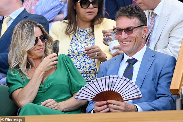 Tennis legend Pat Cash was there with his partner Charlotte Hodson