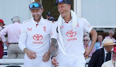 Brydon Carse (right) helped England out of a tough situation against India with his 50