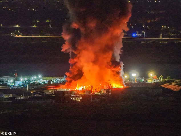 Fire crews are expected to remain on the scene throughout the night