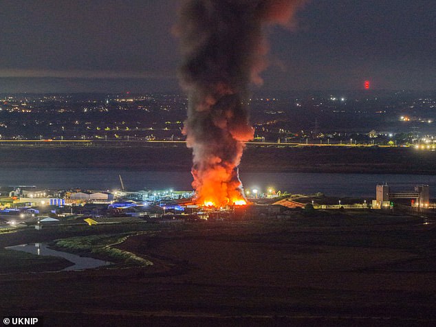 A large emergency response including 25 fire engines rushed to Erith at around 10.45pm on Friday