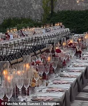 Guests captured the incredible table settings