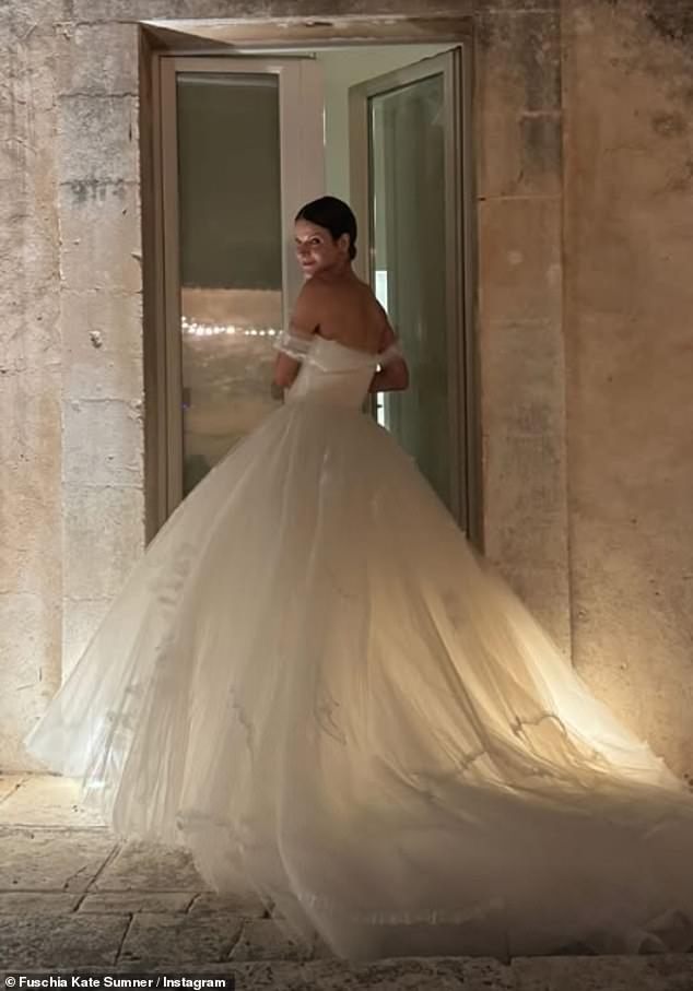 Kate beamed for stunning photos in her wedding dress