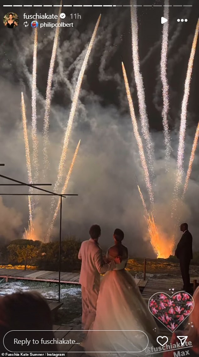On day three brought the main event where the happy couple celebrated with fireworks
