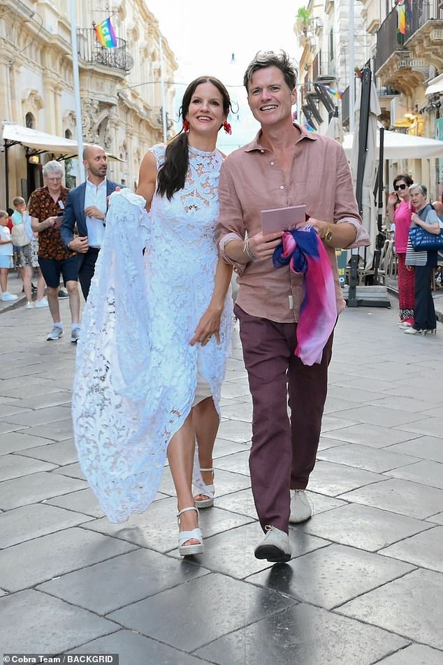 New pictures show the nepo baby having the time of her life with her then-fiancé before they tied the knot the morning after