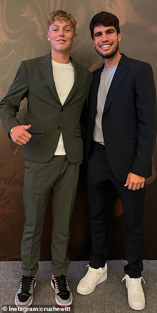 Cruz is now taller than the world No.1 at 16 years of age