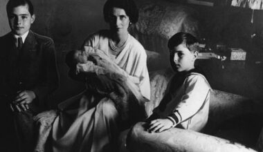 Princess Olga with her three week old baby girl, Princess Elizabeth