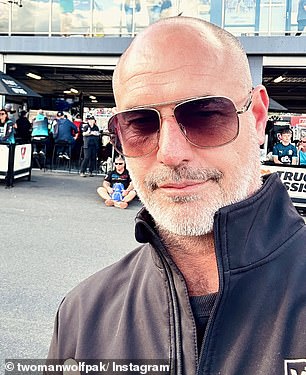 The P.E Nation founder jetted to Europe on Tuesday, just months after her split from latest squeeze Joshua Clapp (pictured), a 52-year-old hospitality construction specialist